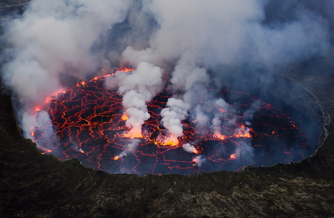 Mount Nyiragongo and Goma, DR Congo