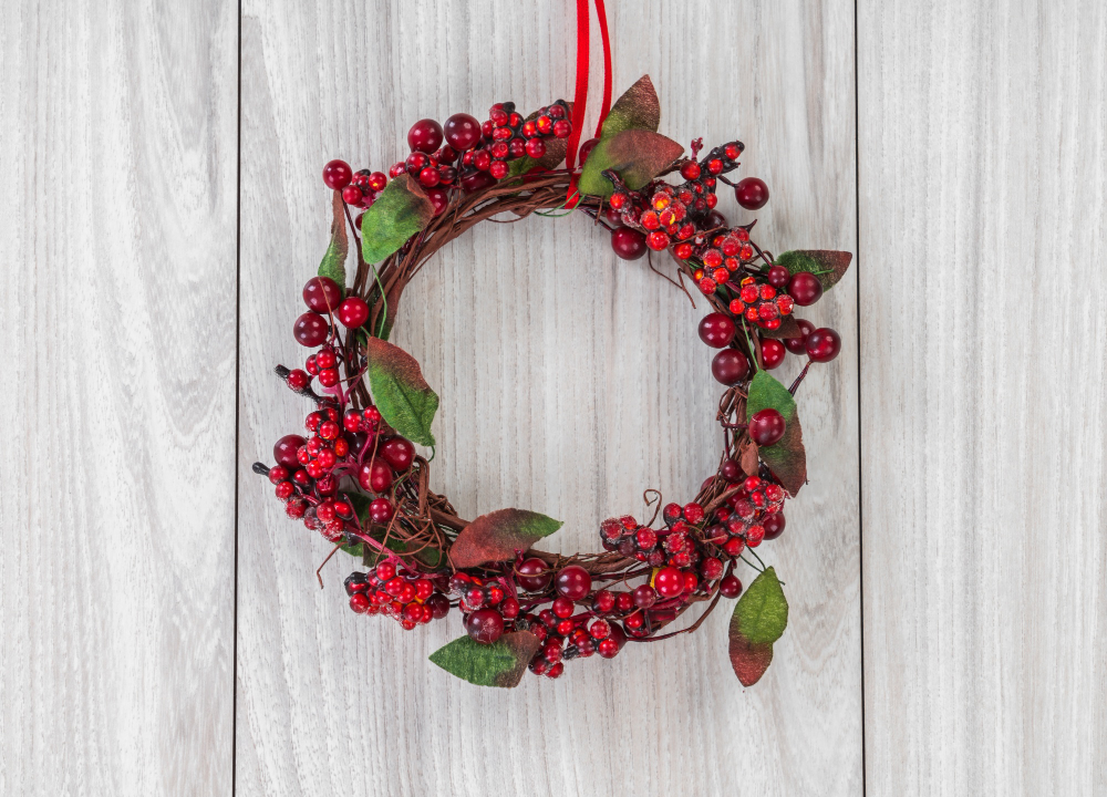 Hanging Holly and Mistletoe