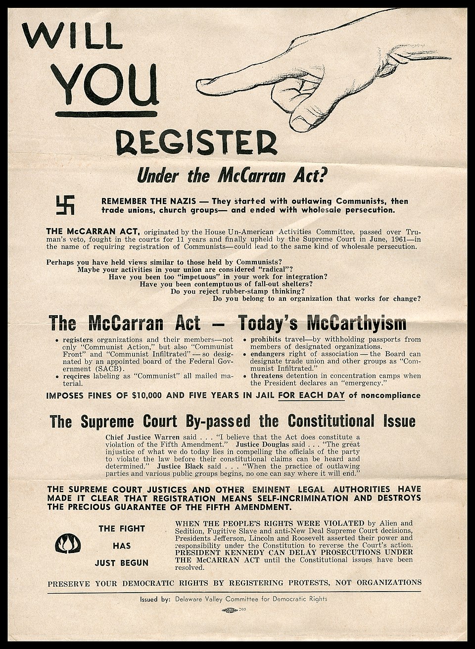 1950 Internal Security Act