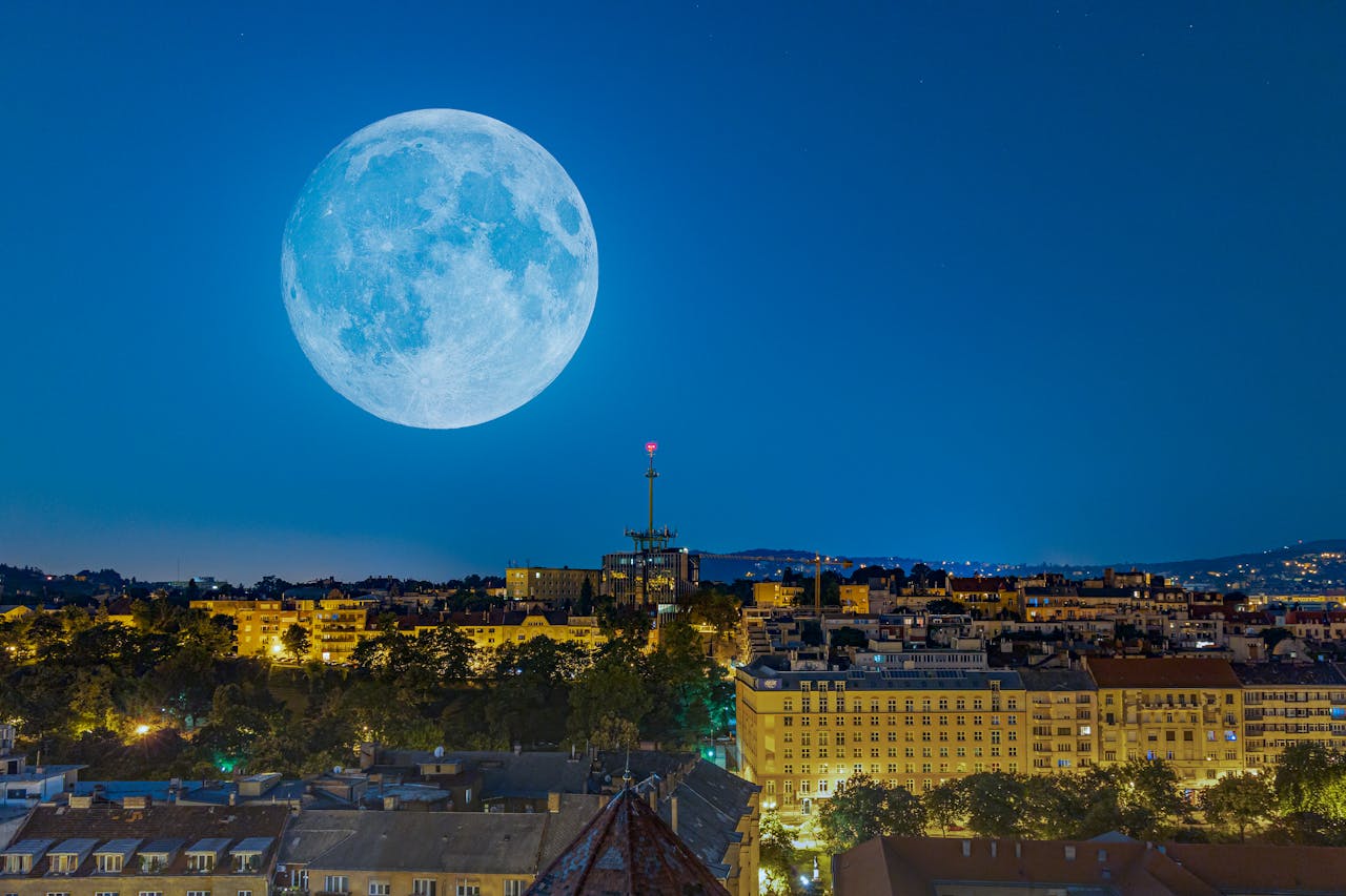Perfectly Timed Moonrises