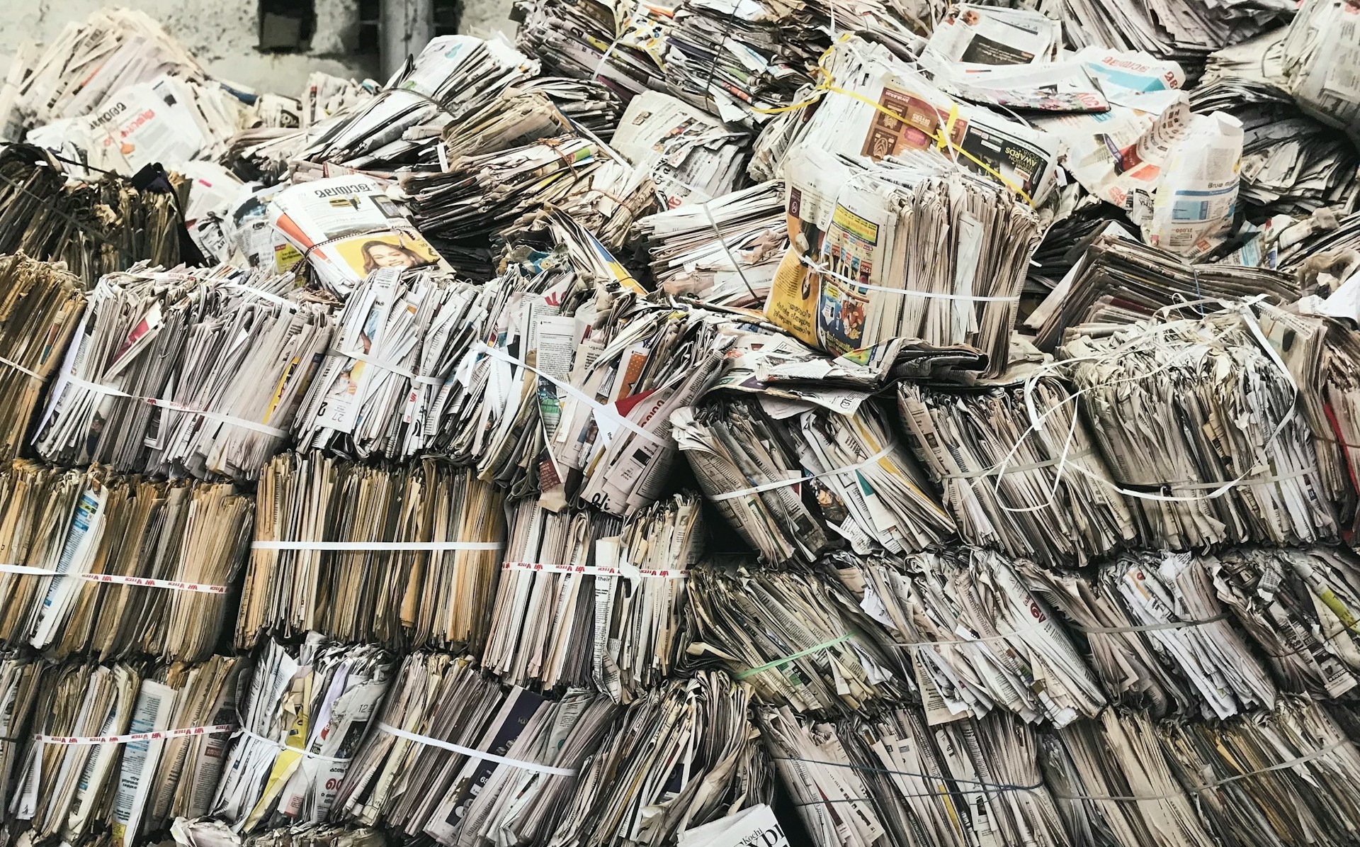 Stacks Of Magazines And Newspapers