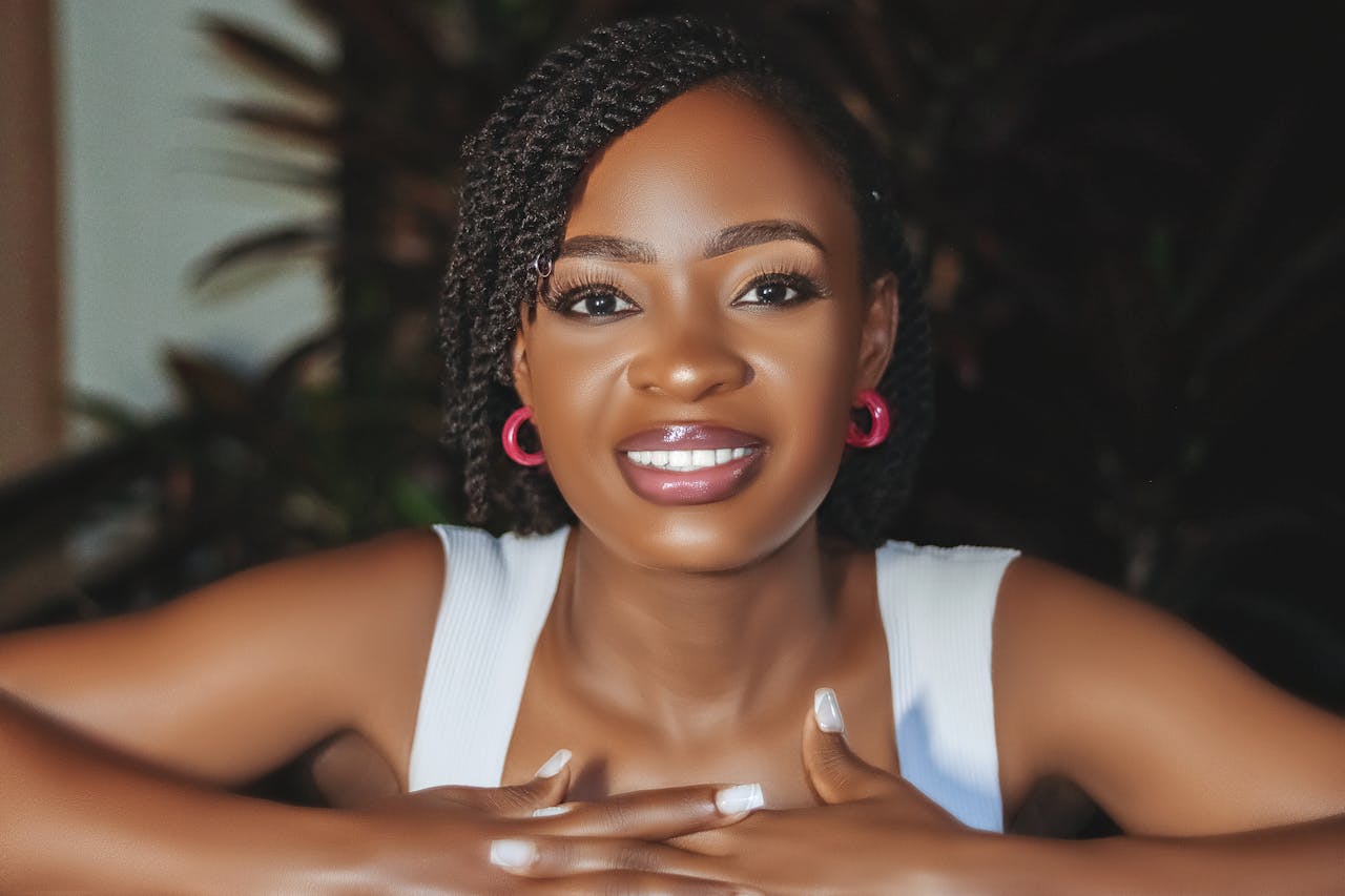 Butterfly Clips, Gloss, And Frosted Makeup